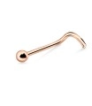 1mm Ball Silver Curved Nose Stud NSKB-59